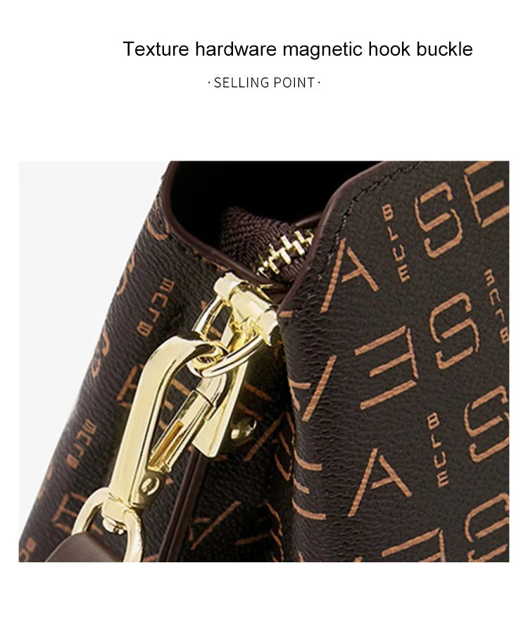 FOXER Brand 2025 Winter Women's Shoulder Bag Large Capacity Tote Bag Retro Female Crossbody Purse Best Gift for Mom