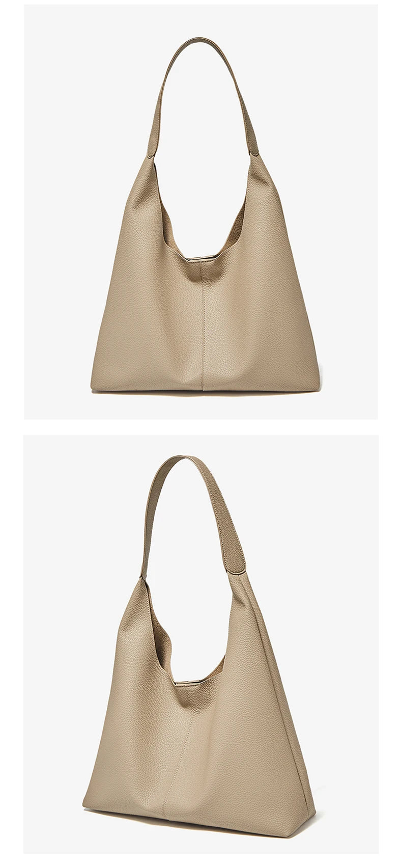 FOXER Minimalism Split Leather Women Shoulder Underarm Bag 2025 New Solid Casual Hobo Bag Female Daliy Tote Bag Purse