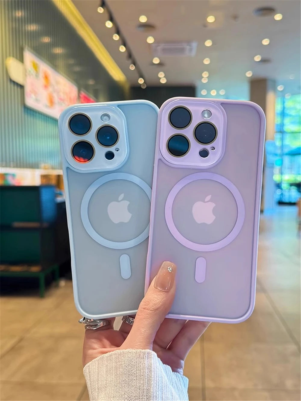 Luxury Magsafe Magnetic Translucence Matte Phone Case For iPhone 11 12 13 14 15 16 Pro Max Bumper Lens Protector On 14Plus Cover