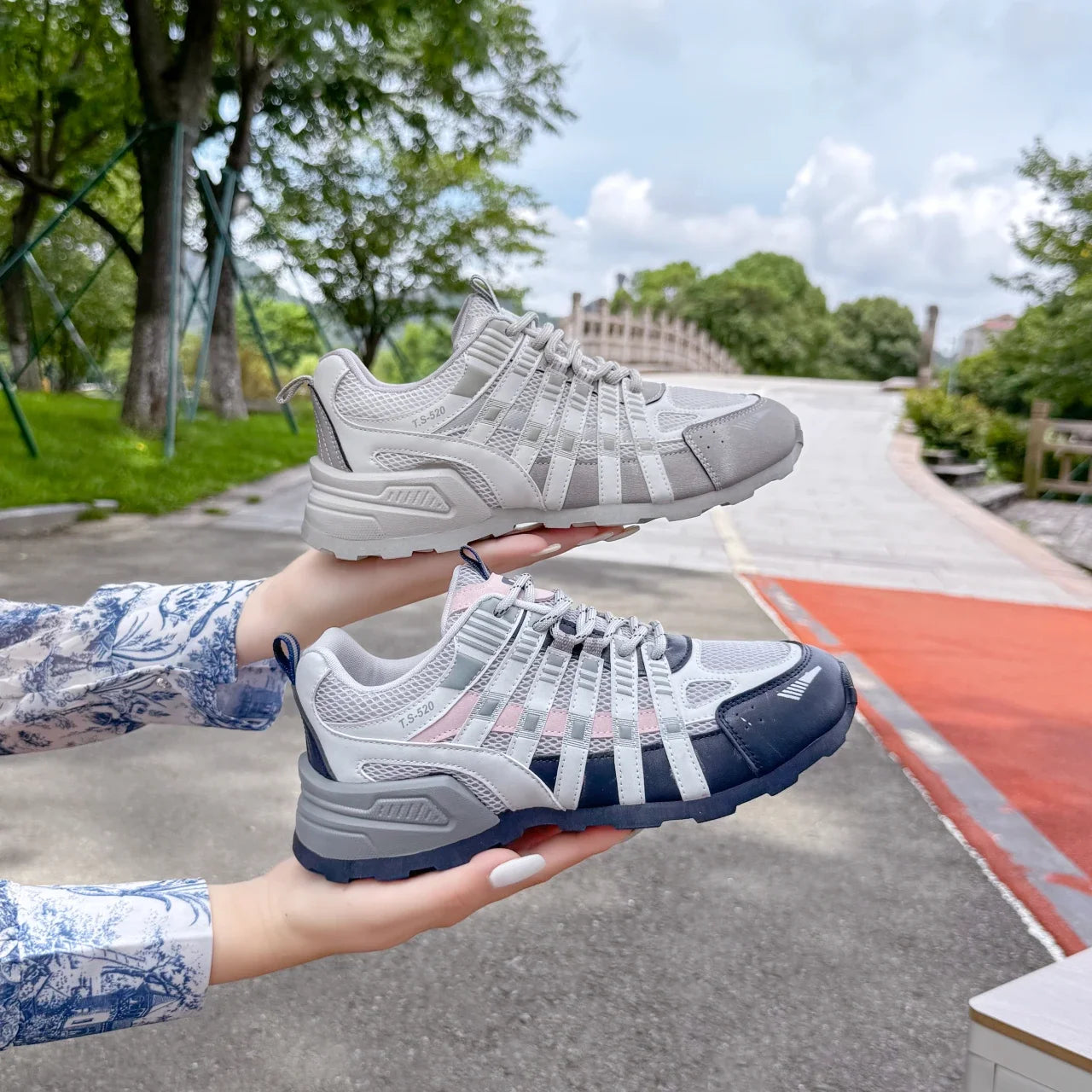 Women's Breathable Mesh Sneakers - Fashionable & Versatile Comfort Shoes with Soft Sole Height-Boosting Design Vulcanize Shoes