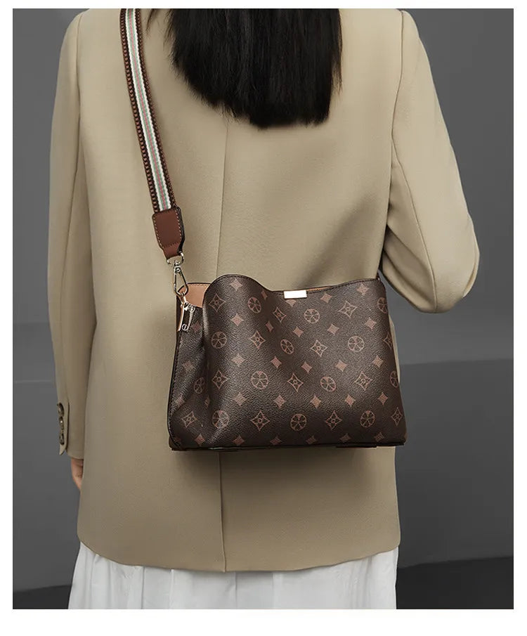 FOXER Brand 2025 Winter Women's Shoulder Bag Large Capacity Tote Bag Retro Female Crossbody Purse Best Gift for Mom