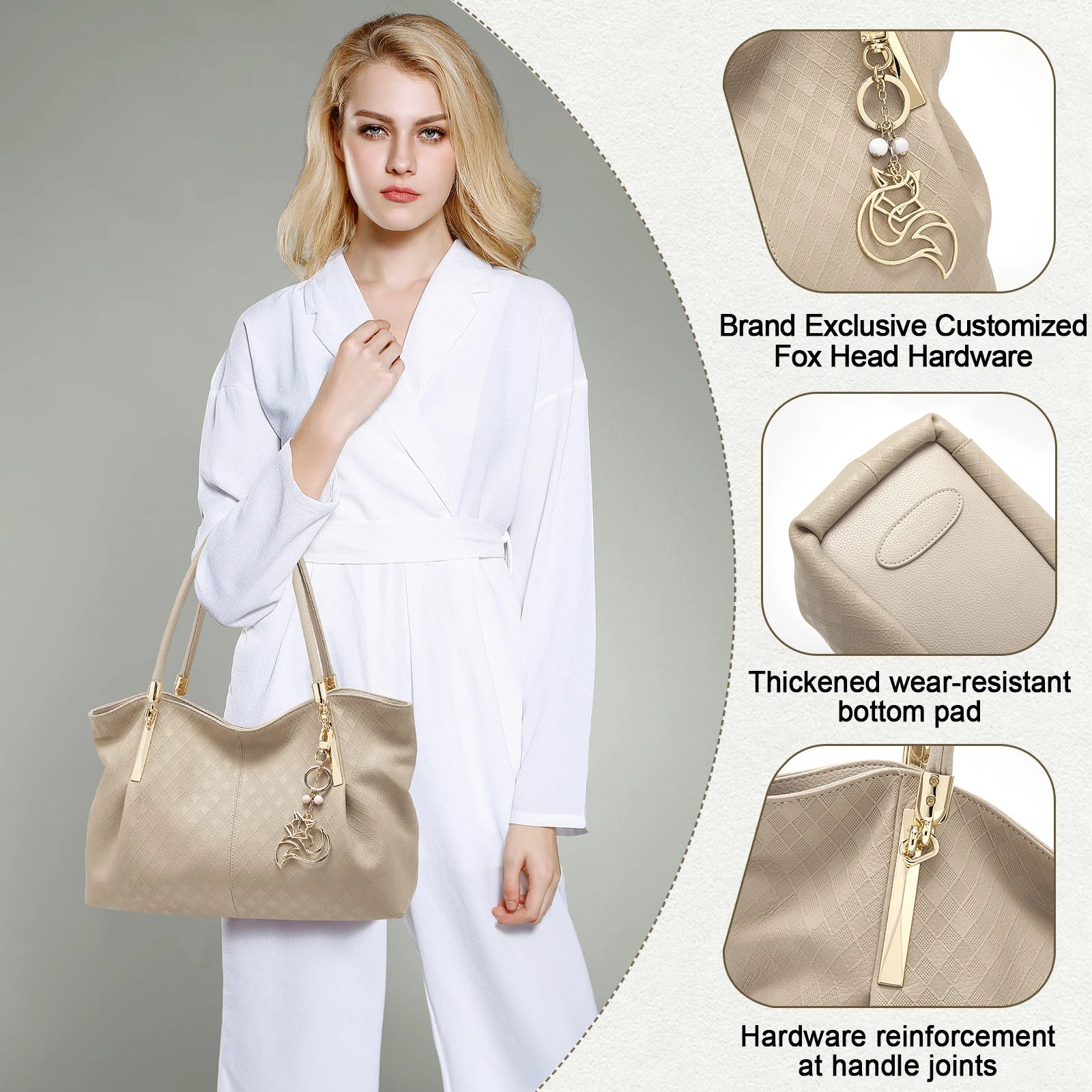 FOXER 2025 New Women's Shoulder Bag Genuine Leather Elegant Female Tote Large Bag Fashion Handbag Commuter Luxury Gift