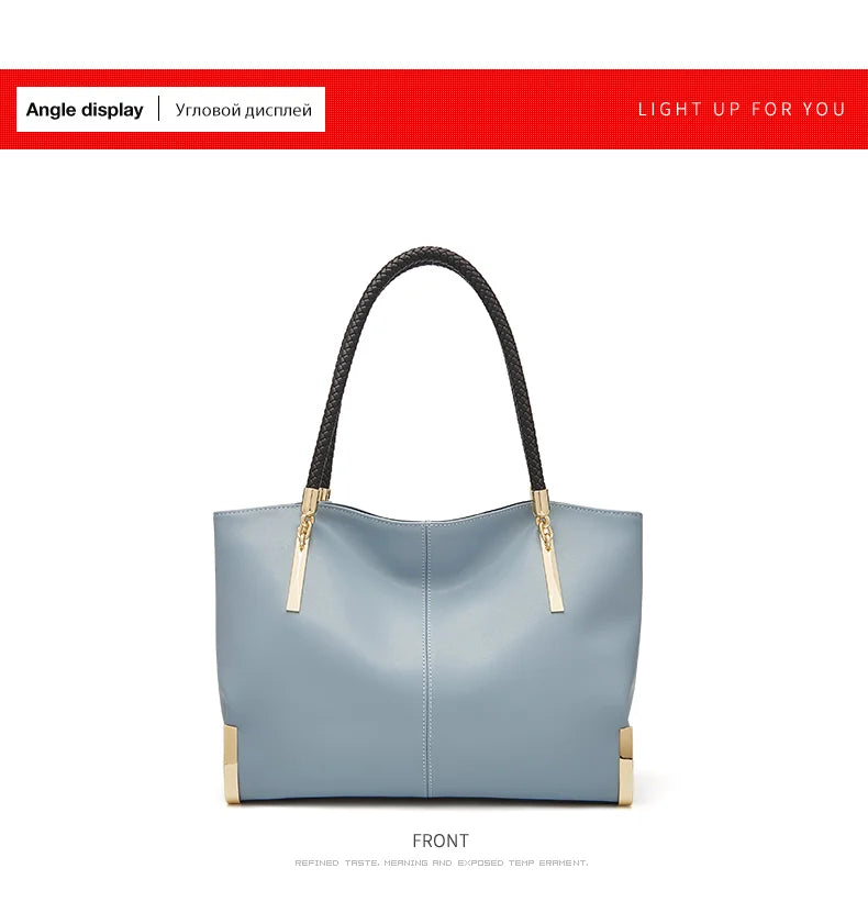 FOXER Brand Genuine Leather Handbag Winter Women Original Design Shoulder Bag Luxury Tote Large Capacity Lady Bag Chrismas Gift