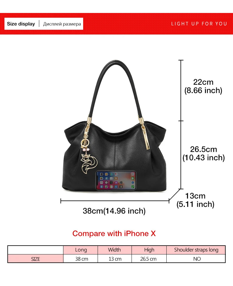 FOXER 2025 New Women's Shoulder Bag Genuine Leather Elegant Female Tote Large Bag Fashion Handbag Commuter Luxury Gift