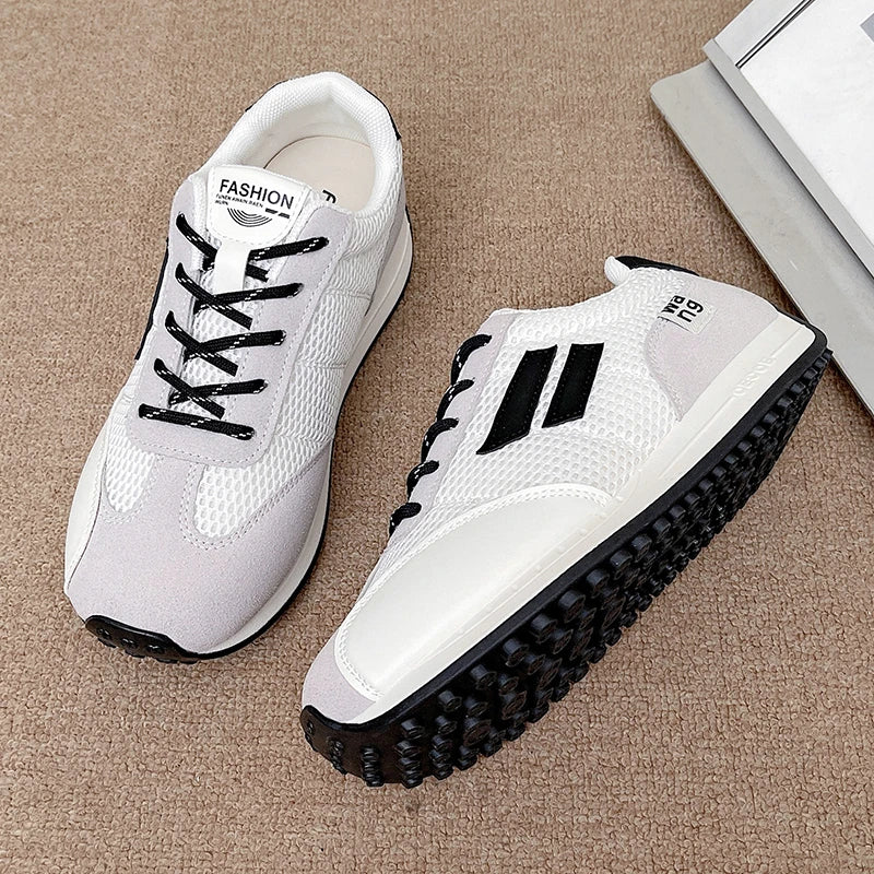 Spring and Autumn Women Designer Mouth Breathable Cross Strap Sneakers Flat Comfortable Casual Walking sneakers Zapatos De Mujer