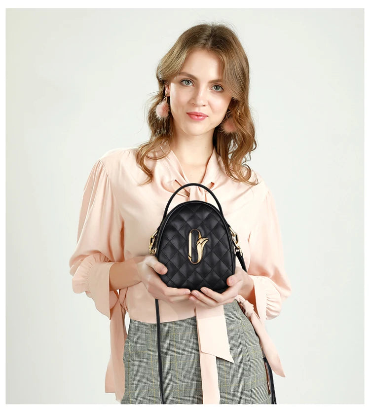 FOXER Women Leather Small Shoulder Bag Cellphone Handbag Classic Lady Mini Crossbody Bag Purse Gift for Girl