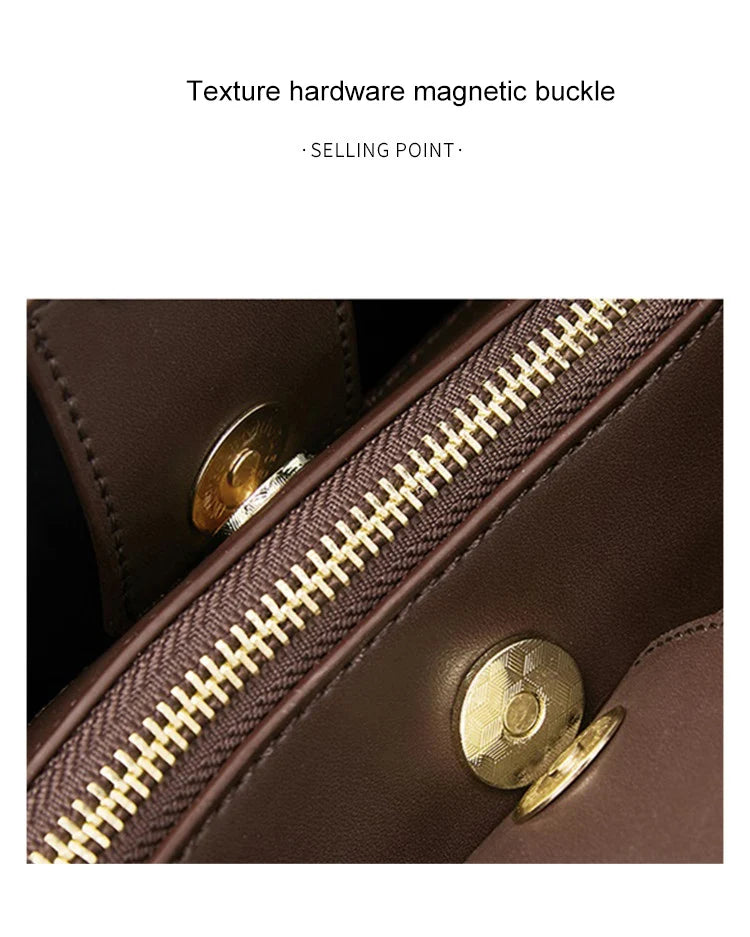 FOXER Brand 2025 Winter Women's Shoulder Bag Large Capacity Tote Bag Retro Female Crossbody Purse Best Gift for Mom