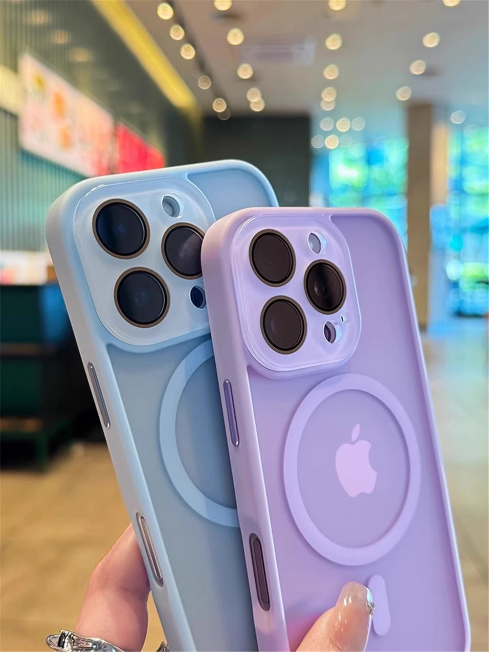 Luxury Magsafe Magnetic Translucence Matte Phone Case For iPhone 11 12 13 14 15 16 Pro Max Bumper Lens Protector On 14Plus Cover