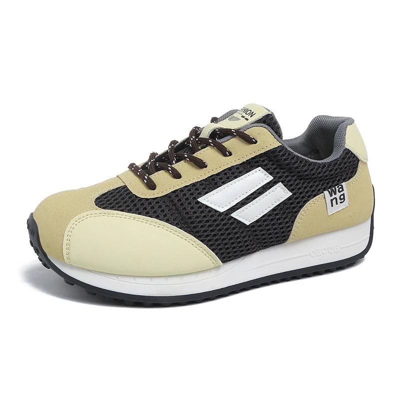 Spring and Autumn Women Designer Mouth Breathable Cross Strap Sneakers Flat Comfortable Casual Walking sneakers Zapatos De Mujer