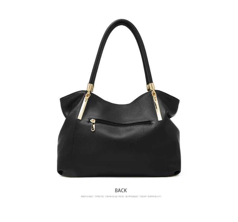 FOXER 2025 New Women's Shoulder Bag Genuine Leather Elegant Female Tote Large Bag Fashion Handbag Commuter Luxury Gift