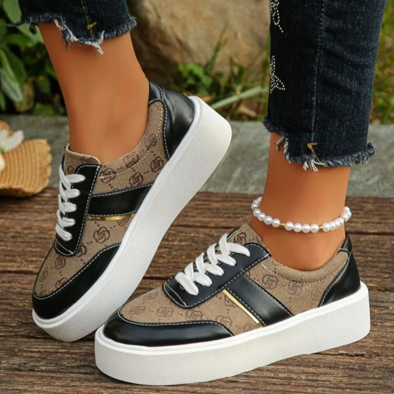 Spring Autumn Women Sneakers Trend Lightweight Leisure Sneakers Women Walking Design Fashion Platform Shoes Zapatos De Mujer