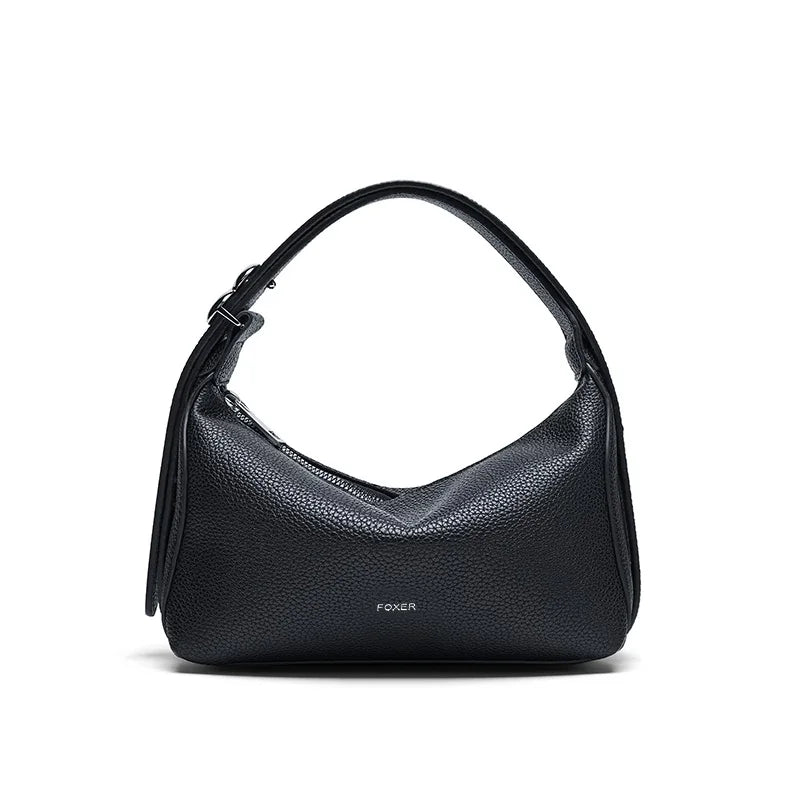 FOXER Casual Women Shoulder Underarm Bag 2025 New Summer Hobo Bag Female Crossbody Handbag Purse with Logo Pillow Bag as Gift