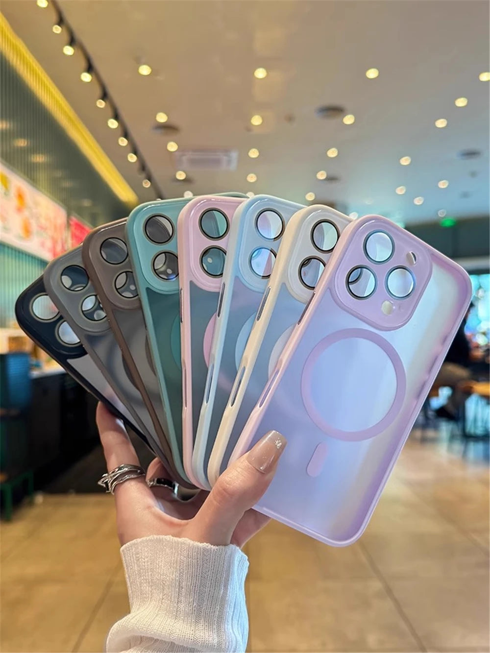 Luxury Magsafe Magnetic Translucence Matte Phone Case For iPhone 11 12 13 14 15 16 Pro Max Bumper Lens Protector On 14Plus Cover