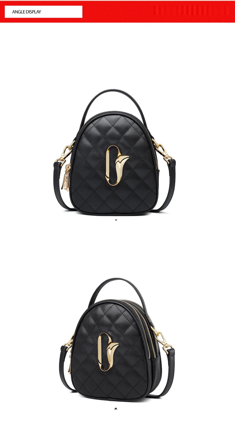 FOXER Women Leather Small Shoulder Bag Cellphone Handbag Classic Lady Mini Crossbody Bag Purse Gift for Girl